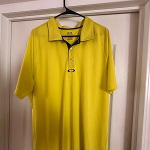 Oakley Yellow Polo Shirt Athletic Style